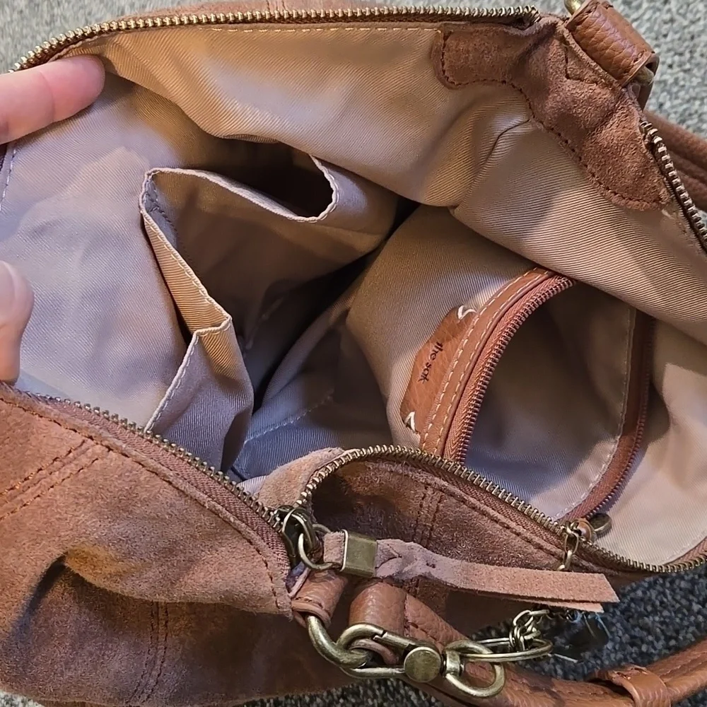 The Sak Women Suede Shoulder Hobo Boho Bag Purse